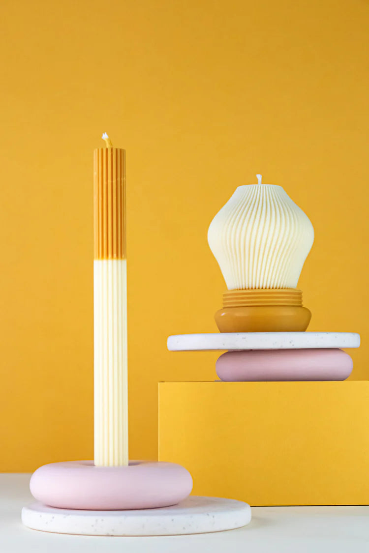 Plateau_Kandelaar_Zachtroze_Duurzaam_Koffiedik