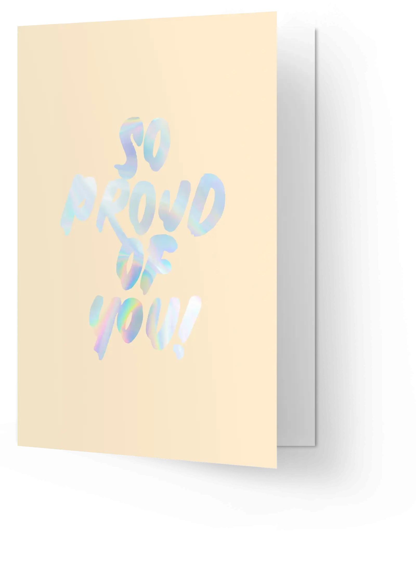 KB-B019-kaart-blanche-wenskaart-so-proud-of-you-dubbel-holographic-foil