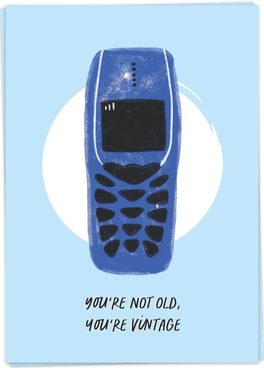KB-HB80-kaart-blanche-wenskaart-vintage-phone-birthday-single
