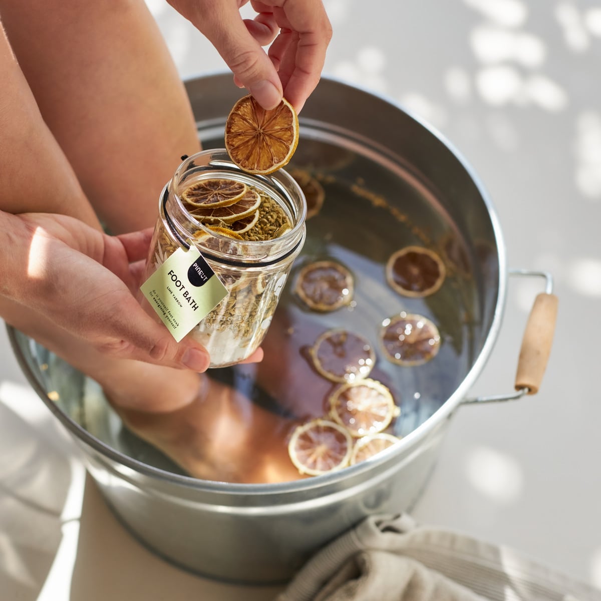 Pineut Foot Bath _ jar _ Lime Yarrow