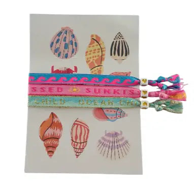 Armband Tekstlint Wenskaart Ocean