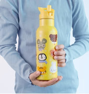 XL RVS drinkfles: Dierenvriendjes