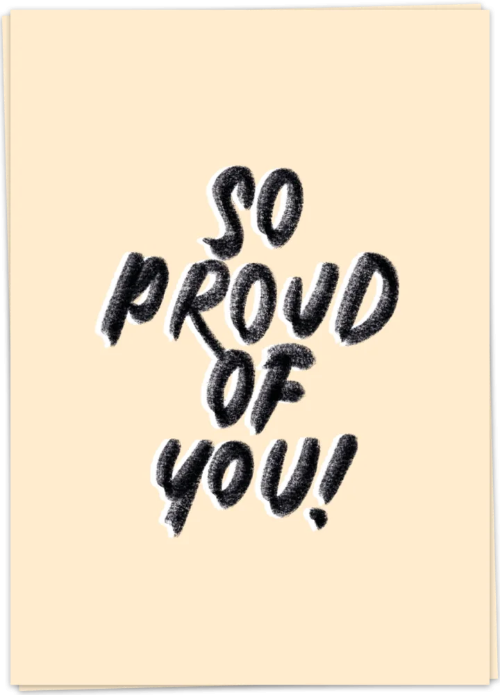 So proud