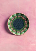 Geweven Kom | Roze & Marineblauw