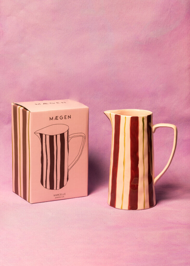 Marcelle Jug    ROZE/BORDEAUXROOD